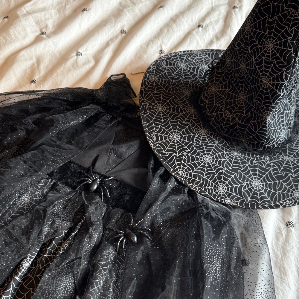 Pottery Barn Kids Black Lace witch Costume